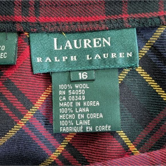 VTG Lauren Ralph Lauren Classic Preppy Academia Countryside Old Money Wool 16 - Picture 2 of 10